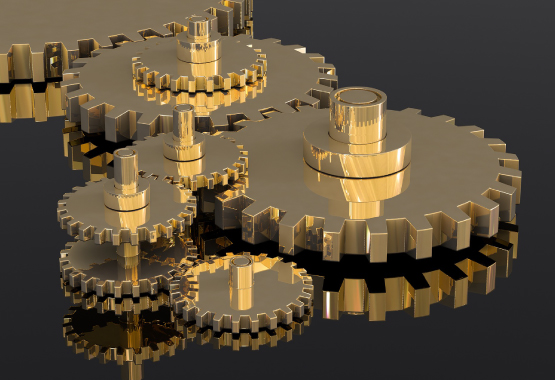 정밀 시계 부속품 기어